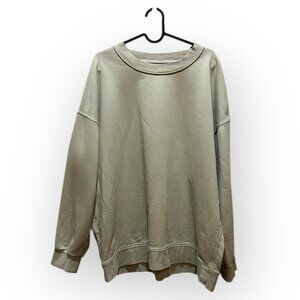 Lululemon Perfectly Oversized Crew Neck Sweatshirt in Trench Terry Cotton